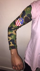bape adidas sleeve