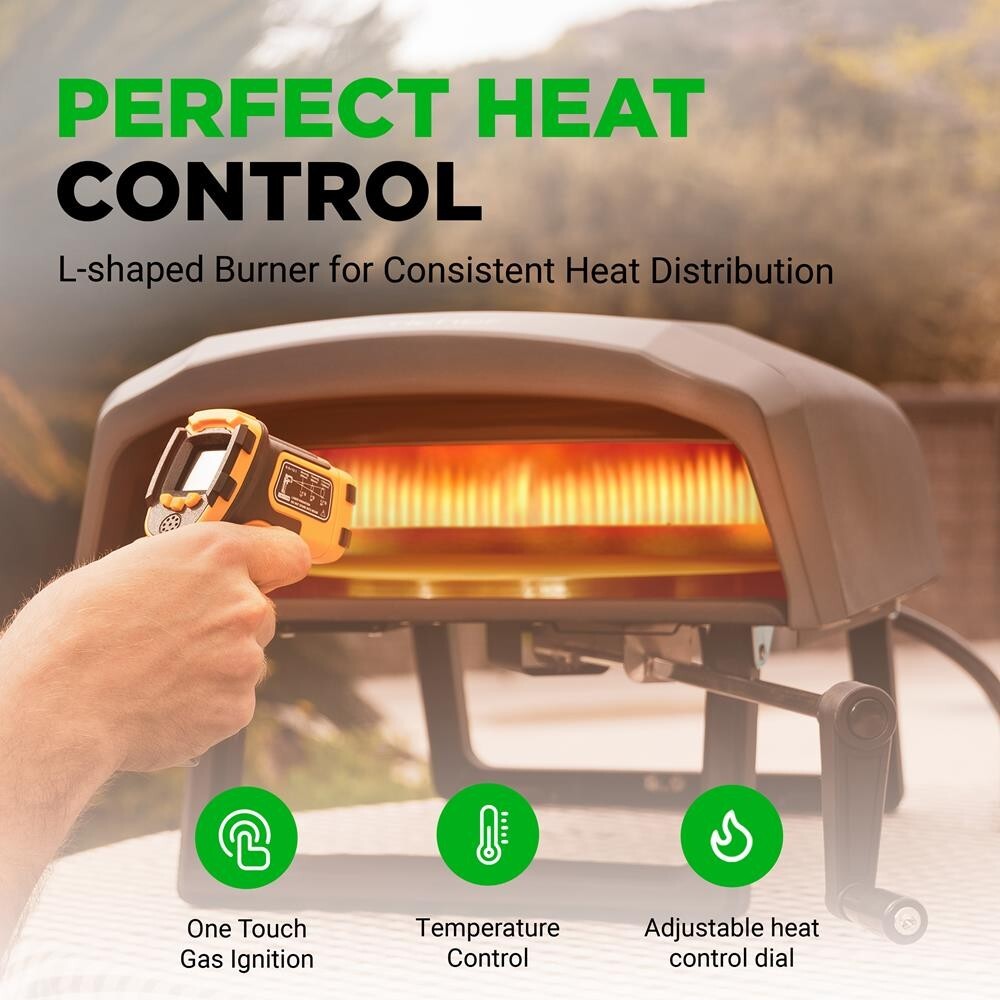 NutriChef 360° Portable Pizza Oven-Suitable for Outdoor & Indoor Use (Black)