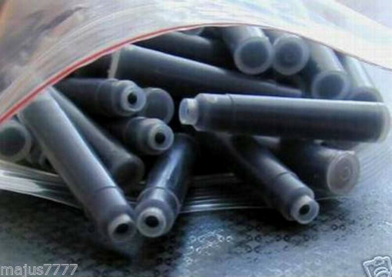 100 German Fountain Pen Ink Cartridges, Refills for OSMIROID Pens in BLACK (new