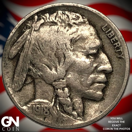 1918 D Buffalo Nickel M2242