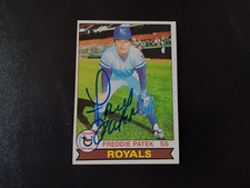 Freddie Patek Autographed 1979 Topps Baseball KC Royals Card 525 Vintage Auto NM