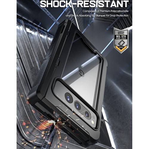 For Google Pixel Fold Case Shockproof Rugged Hybrid Back Protector Cover Black - Picture 6 of 6