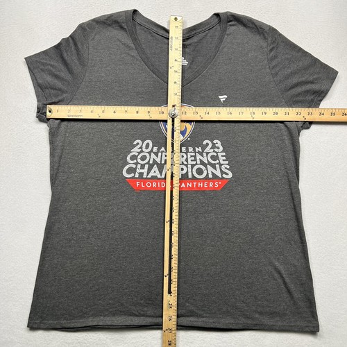 Florida Panthers 2023 NHL Eastern Conference Champions Hockey T-shirt Women’s XL - Picture 5 of 7