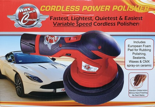 Wax Attack Cordless Polisher Lithium Battery Orbital Action | eBay ...