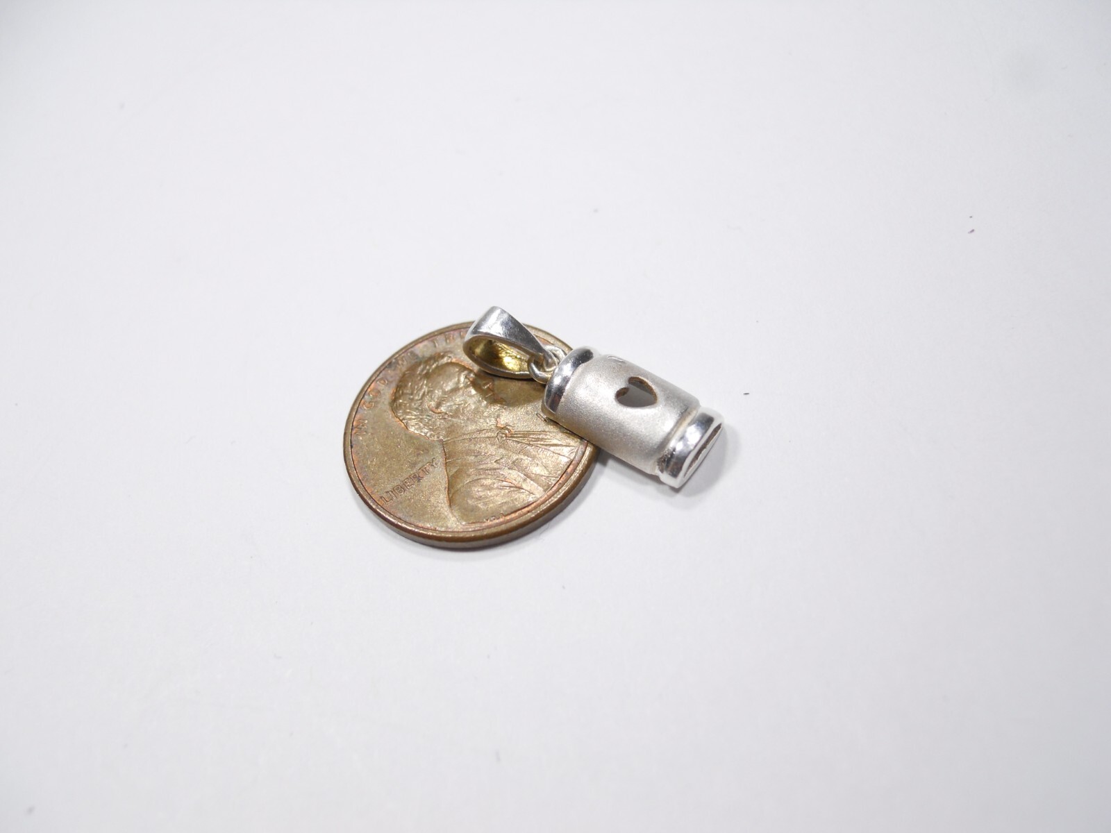 VINTAGE RECTANGULAR OPEN HEART CLEAR STONE STERLI… - image 4