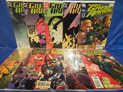 9 GREEN ARROW DC COMICS; #'s 22 34 36 37 38 42 50 56 60 62
