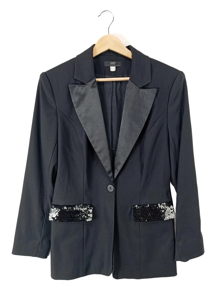 APART Veste de smoking Dames Blazer T EU 36 noir élégant - Photo 1/4