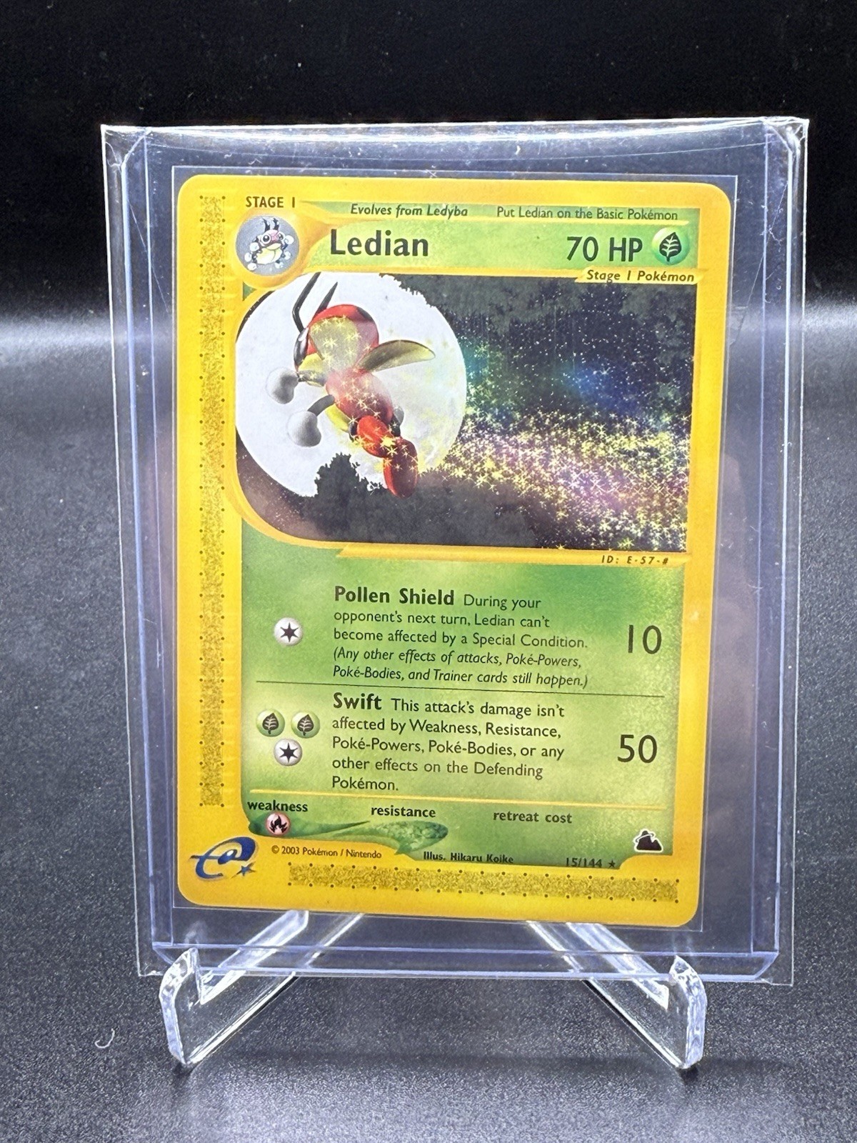Ledian 15/144 Skyridge 2003 Pokémon Card Final WotC Era Vintage NM