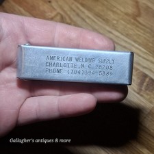 Vintage American Welding Supply Charlotte NC Torch Tip Cleaner Case WYPO Tool