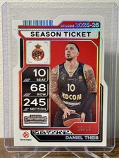 Panini Contenders EuroLeague 2025-26 Daniel Theis Season Ticket #65 Monaco 10/10