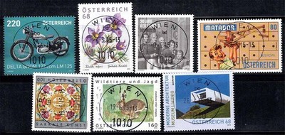 Österreich 2015 gebraucht 100% Motorrad, Blume, Fauna, berühmte Figuren