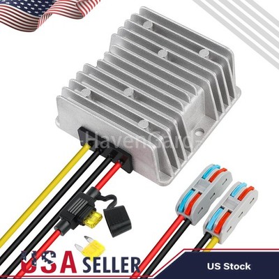 20A 240W DC 18V 20V 24V 36V 48V to 12V Step Down Voltage Converter with Fuse