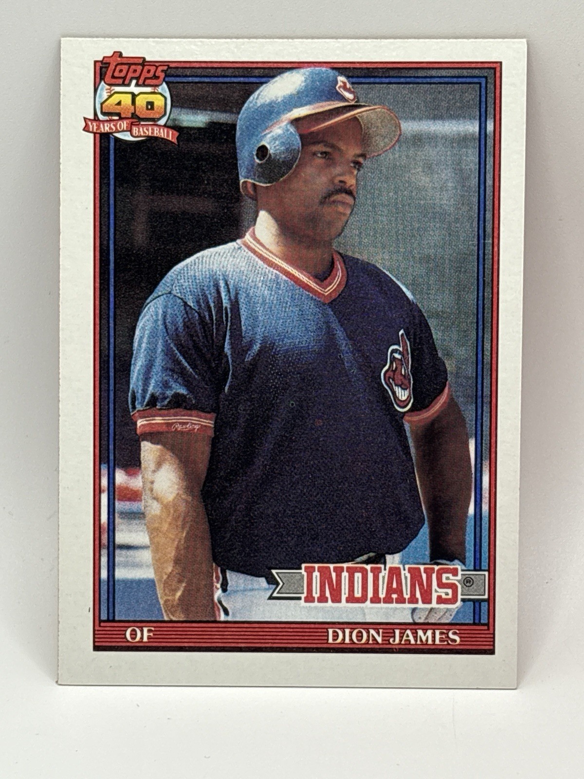 1991 Topps #117 Dion James Cleveland Indians MLB Baseball Card