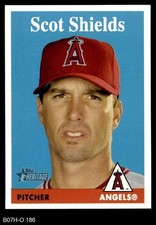 2007 Topps Heritage #186 Scot Shields Angels SHORT-PRINT 8 - NM/MT