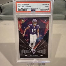 2024 Panini Phoenix Rookie Rising Celestial Dallas Turner 1/1 One Of One 