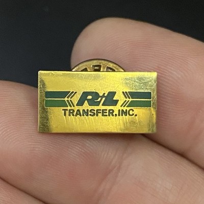 Vtg R&L Transfer Inc Interstate Freight Carrier Company Logo Lapel Pin RL R+L