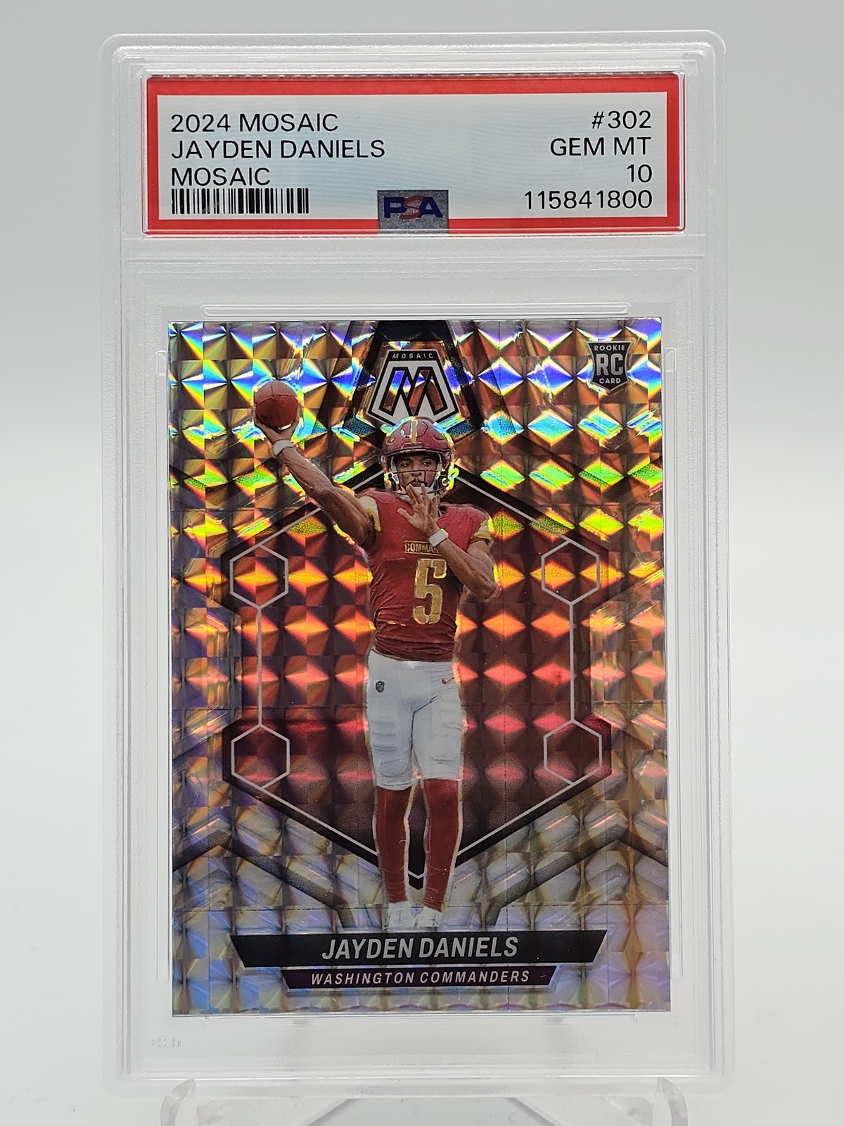 Jayden Daniels Panini Mosaic #302 Mosaic