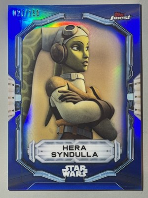 Hera Syndulla 2022 Topps Finest Star Wars Blue /150 Refractor Rebels SP Jedi #48