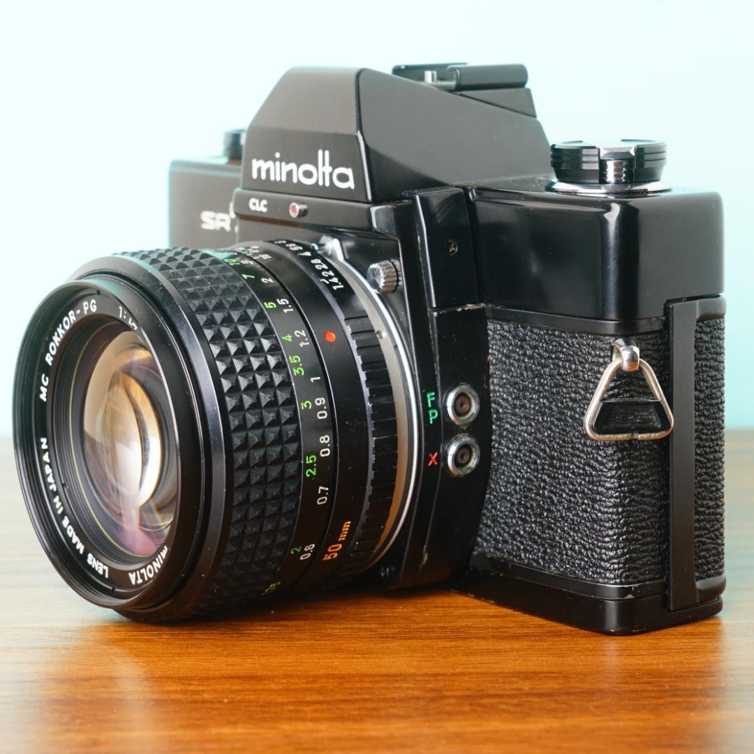[美品] 完動品◎ミノルタSRT101 ブラック50mm f1.4 67/812 Complete Product Minolta Srt101 Black 50Mm F1.4 67/812