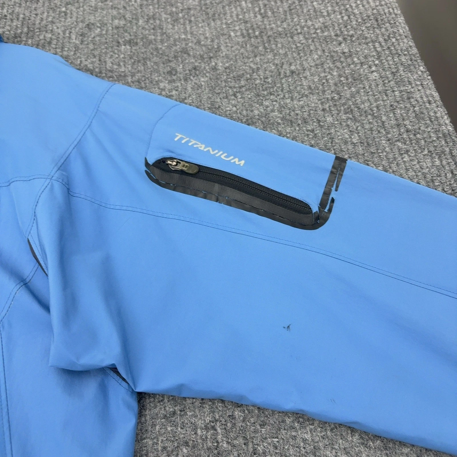 Columbia Jacket Mens XL Blue Polyester Titanium Windstopper Hooded Gorpcore image 4