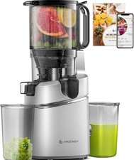 AMZCHEF  Automatic Cold Press Juicer Machines 250W, Triple Filter, Safety Lock