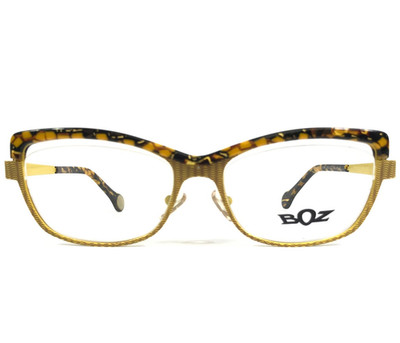BOZ Eyeglasses Frames ZUMBA 9555 Black Yellow Tortoise Semi Rimmed 52-16.5-140