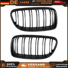 Nieren Grill Doppelsteg Glanz Schwarz F�r BMW E90 E91 LCI 08-12 Paar