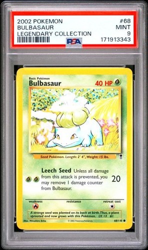 Bulbasaur graded PSA 9 for sale on eBay