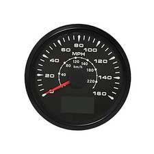Universal GPS Speedometer Gauge 160MPH 220KM/H 0-160MPH Black Black