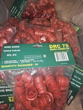 Pack of 50   Dottie DRC75 Romex Connector 3/4'' Snap-In 