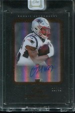 2019 Damien Harris Rookie Card Auto - Panini One #128 Bronze /49 Patriots 