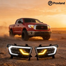 Vland Led Reflector Headlight For 2007-2013 Toyota Tundra2008-2021 Sequoia Pair