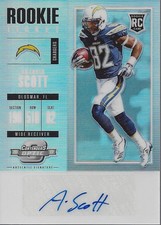 2017 Panini Contenders Optic #181 Artavis Scott RC Auto - FB