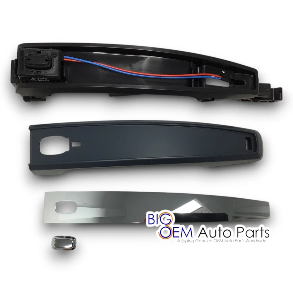 Chevrolet Buick Driver Passenger Rear outside chome Door Handle Kit OEM 13577718 - Image 4 of 4
