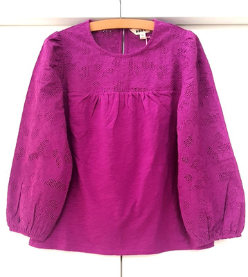 Boden Neu mit Etikett May Broderie Top UK 12 lila