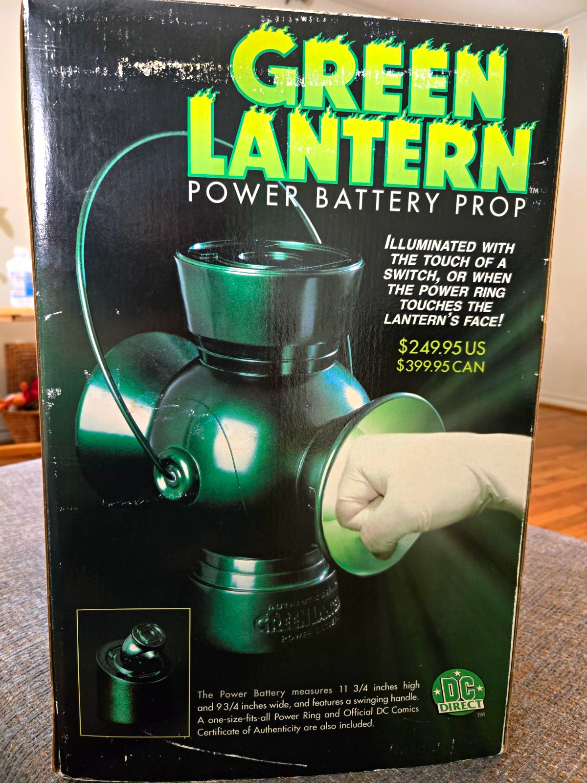 DC Direct Green Lantern Power Battery Illuminated Prop Reproduction