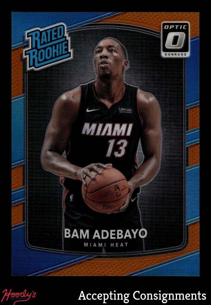 2017-18 Donruss Optic Orange #187 Bam Adebayo RC RATED ROOKIE 027/199 HEAT