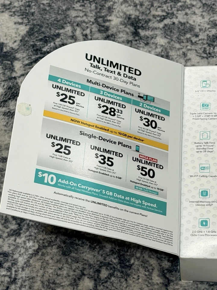 Nokia G300 5G - 64GB - Black Prepaid Smartphone -Total Wireless - Image 4 of 4