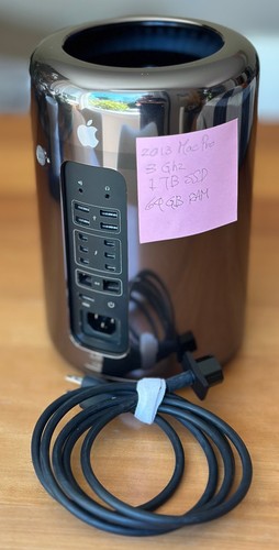 Apple Mac Pro 2013 8-Core Xeon E5 D700 3.0Ghz 64GB 1TB SSD, Very Good