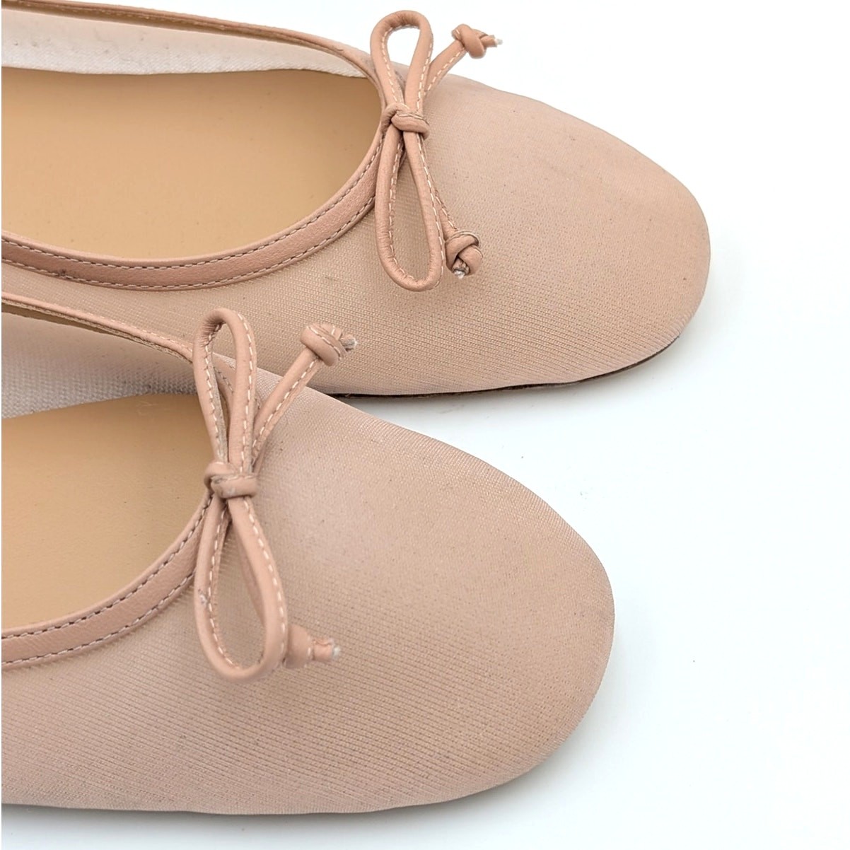 Stuart Weitzman Arabella Mesh Ballet Flat Women's Beige Size US9B EU39.5