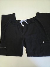 FIGS Technical Collection Black Cargo Cairo Scrub Pants Size Large