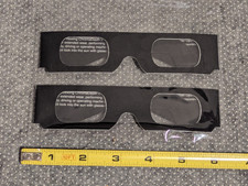 Lot of 2 BLACK CARDBOARD Chromadepth 3D GLASSES - NEW, LAST ONES 
