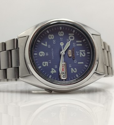 Seiko 5 7S26-01V0 Automatic Blue Dial Military Day/Date Men's