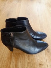 Women's Leather FOOTGLOVE Ankle Boot Size 7UK Black Nice Soft Leather