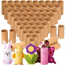 60 PCS Craft Rolls 3.94"x1.57", Thick Cardboard Tubes for Crafts, Brown Craft...