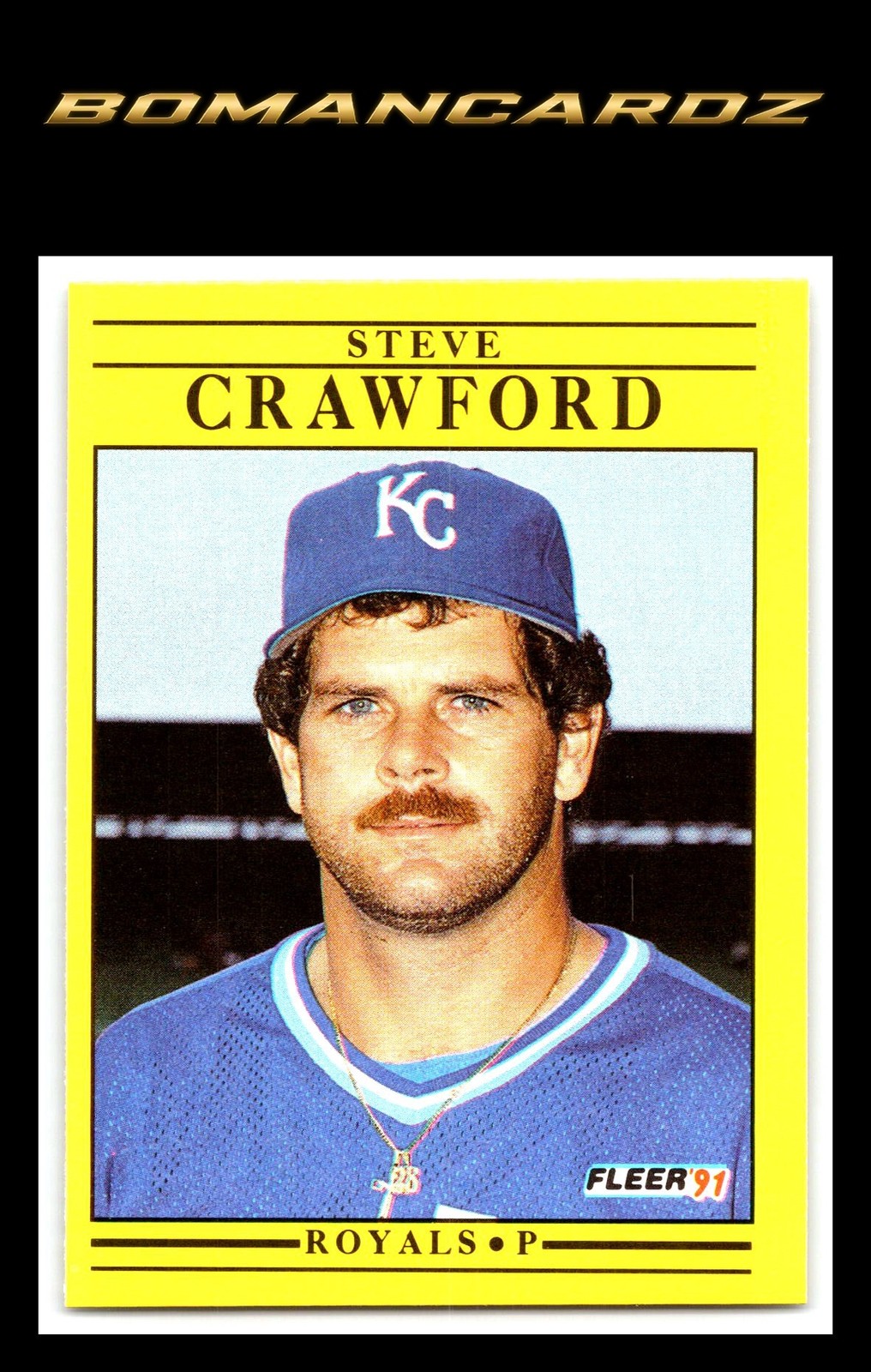1991 Fleer #554 Steve Crawford .
