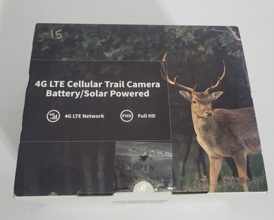 SEHMUA 4G LTE Cellular Trail Camera Solar Powered Full HD Hunting Game Cam NIB
