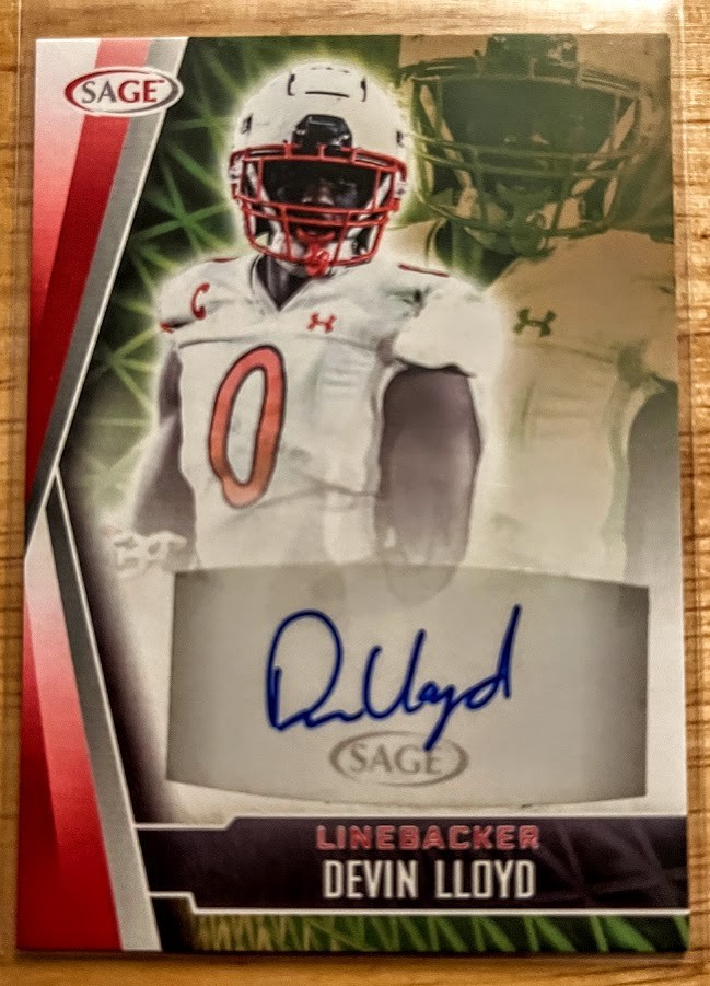 Devin Lloyd Sage Low Series Autographs #ADL Red