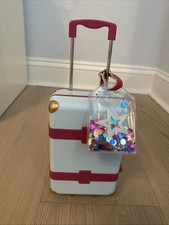 American Girl Truly Me Travel In Style Luggage Set for 18 in Doll Blue Pink