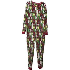 Bucees Christmas Nutcracker Stars Trees Pajama Jumpsuit 2X